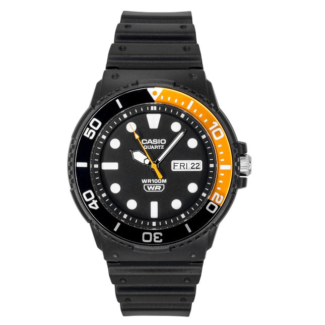 Casio Analog Resin Strap Black Dial Quartz MRW-230H-1E4V 100M Men's Watch