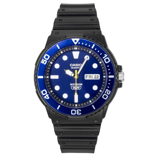 Casio Analog Resin Strap Blue Dial Quartz MRW-230H-2EV 100M Men's Watch