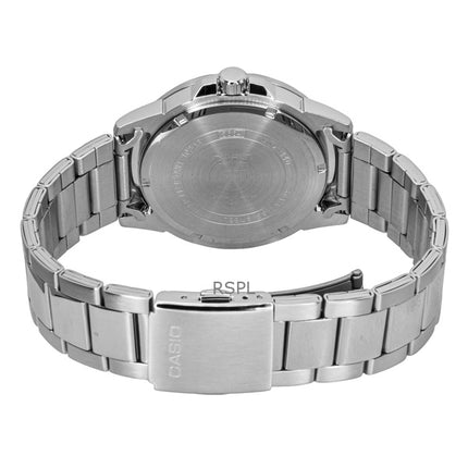 Casio Standard Analog Stainless Steel Black Dial Quartz MTD-140D-1AV 100M Men's Watch