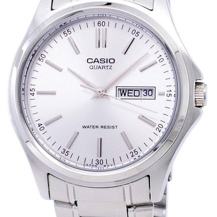 Casio Enticer Quartz Analog Silver Dial MTP-1239D-7ADF MTP-1239D-7A Mens Watch