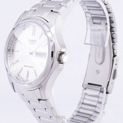 Casio Enticer Quartz Analog Silver Dial MTP-1239D-7ADF MTP-1239D-7A Mens Watch