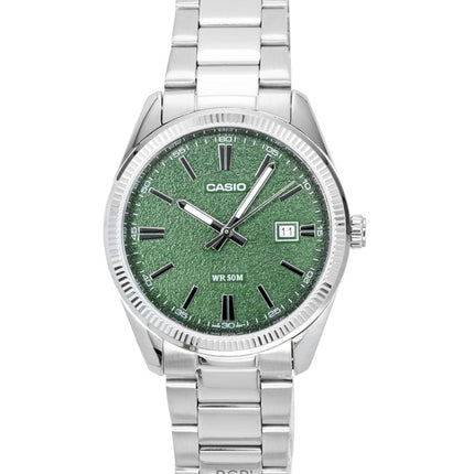 Casio Standard Analog Stainless Steel Green Dial Quartz MTP-1302DA-3AV Men's Watch