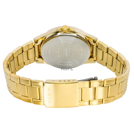 Casio Standard Analog Gold Tone Stainless Steel White Dial Quartz MTP-1381GD-7AV Men's Watch
