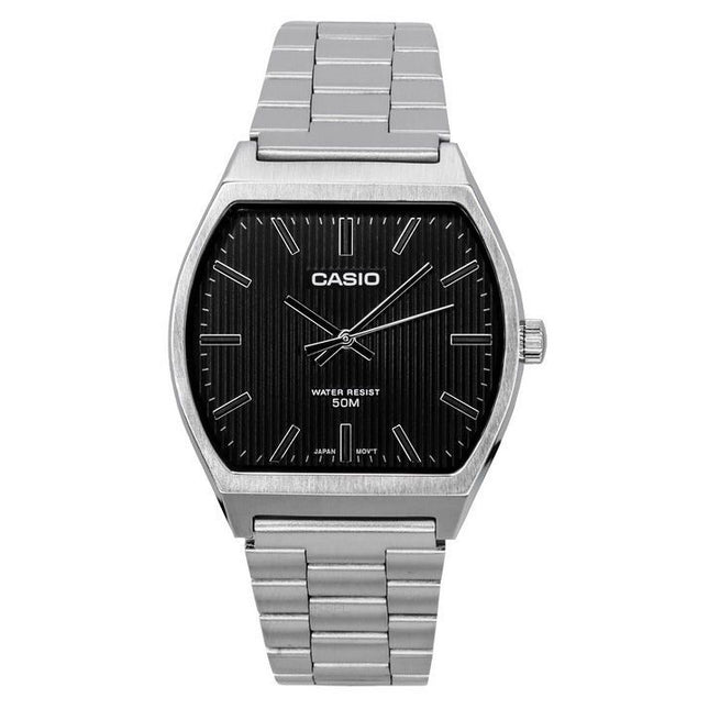 Casio Standard Analog Stainless Steel Black Dial Quartz MTP-B140D-1A Men's Watch