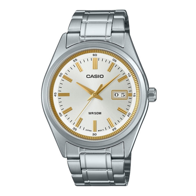 Casio Standard Analog Stainless Steel Silver Dial Quartz MTP-B180D-7AV Men's Watch