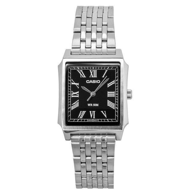 Casio Standard Analog Stainless Steel Black Dial Quartz MTP-B190D-1BV Men's Watch