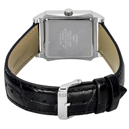 Casio Analog Leather Strap Silver Dial Quartz MTP-B190L-7BV Men's Watch