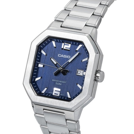 Casio Analog Stainless Steel Blue Dial Quartz MTP-B195D-2AV Men's Watch