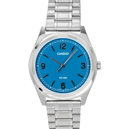 Casio Standard Analog Stainless Steel Teal Blue Dial Quartz MTP-B210D-2A1V Men's Watch