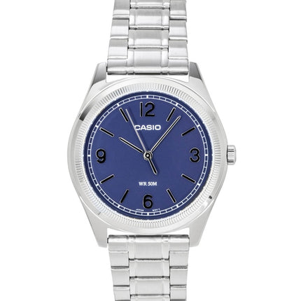 Casio Standard Analog Stainless Steel Navy Blue Dial Quartz MTP-B210D-2A2V Men's Watch