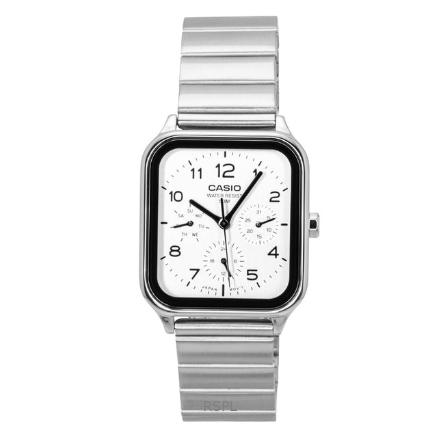 Casio Standard Analog Stainless Steel White Dial Quartz MTP-M306D-7AV Men's Watch