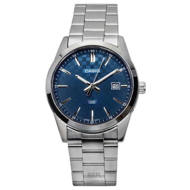 Casio Standard Analog Stainless Steel Blue Dial Quartz MTP-VD03D-2A2 Men's Watch