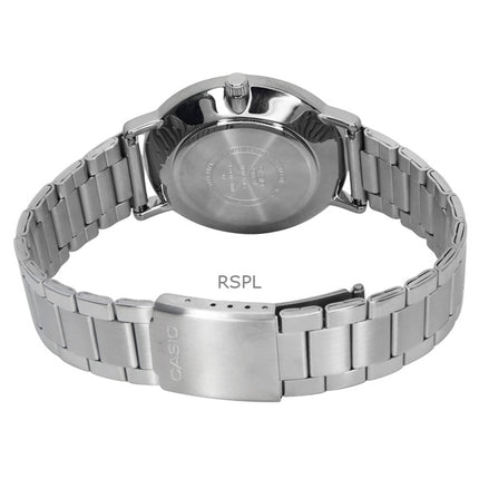 Casio Standard Analog Stainless Steel Black Dial Quartz MTP-VT04D-1E Men's Watch