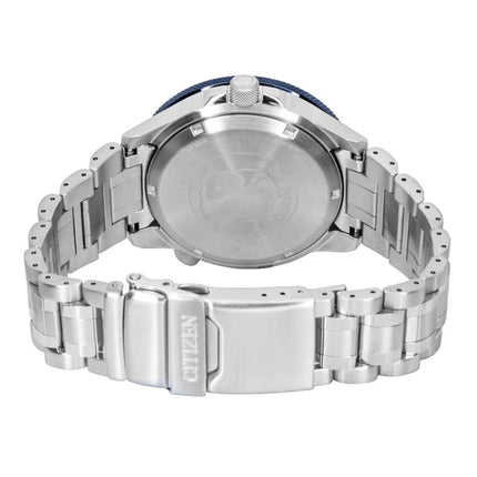 Citizen GMT Analog Stainless Steel Navy Blue Dial Automatic NB6044-54L 200M Men's Watch