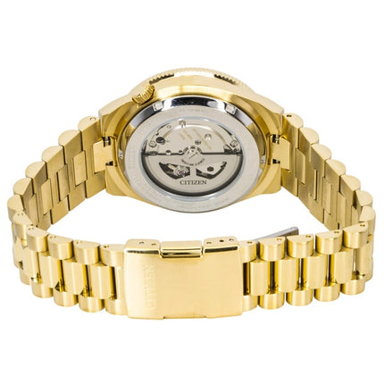 Citizen Tsuyosa Analog Gold Tone Stainless Steel Green Dial Automatic NJ0232-53X 100M Men's Watch