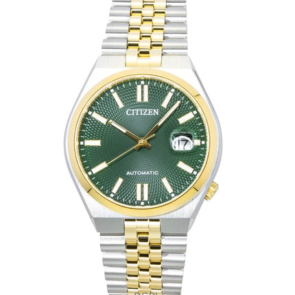 Citizen Tsuyosa 60 Two Tone Stainless Steel Green Dial Automatic NK0024-54X Men's Watch