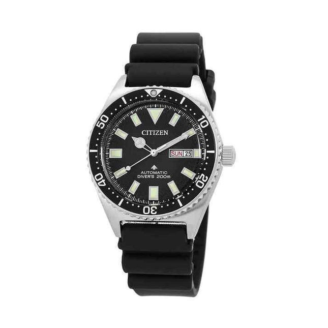 Citizen Promaster Rubber Strap Black Dial Automatic Diver's NY0120-01E 200M Men's Watch