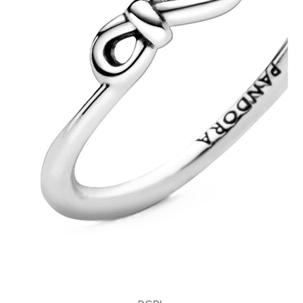 Pandora Infinity Knot Ring With White Sterling Silver P-198898C00-54 For Women