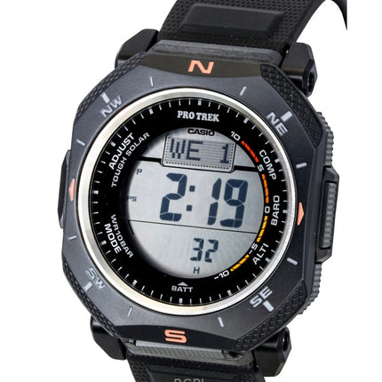 Casio Pro Trek Digital Black Bio-Based Resin Strap Solar PRG-69-1 100M Men's Watch