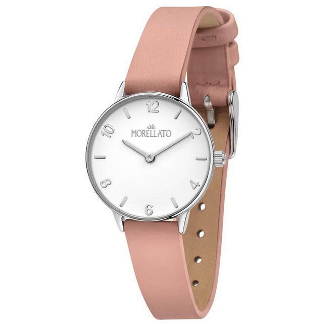 Morellato Ninfa White Dial Leather Strap Quartz R0151141530 Womens Watch