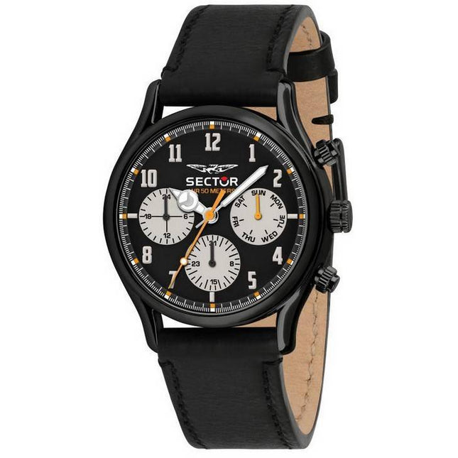 Sector 660 Black Dial Leather Strap Quartz R3251517001 Men's Watch