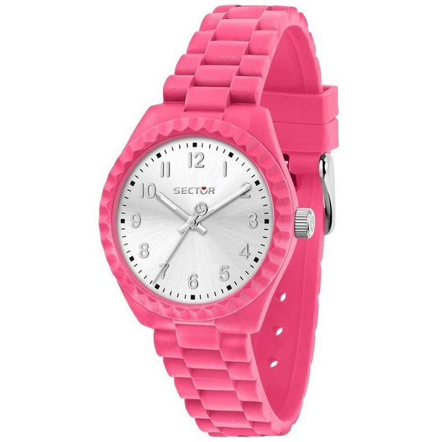 Sector Diver Just Time Plastic Strap Silver Dial Quartz R3251549503 Womens Watch