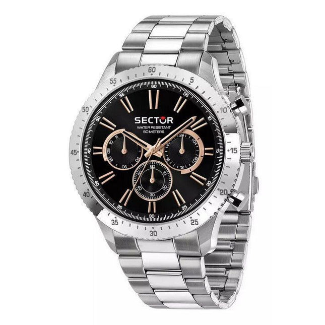 Sector 270 Multifunction Stainless Steel Black Dial Quartz R3253578028 Mens Watch