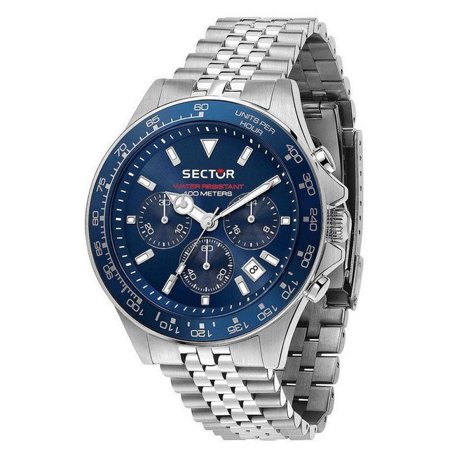 Sector 230 Chronograph Stainless Steel Blue Dial Quartz R3273661032 100M Mens Watch