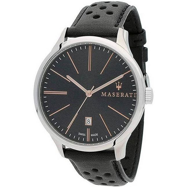 Maserati Attrazione Black Dial Quartz R8851126003 100M Mens Watch
