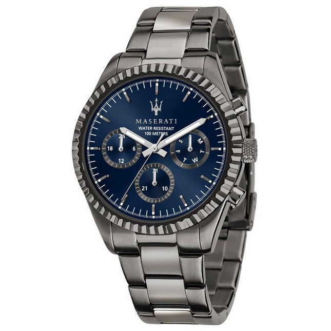 Maserati Competizione Blue Dial Stainless Steel Quartz R8853100019 100M Mens Watch