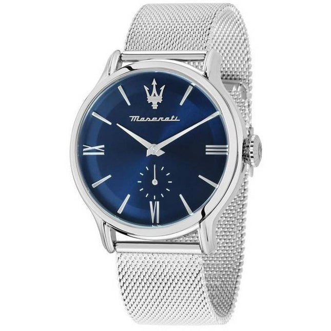 Maserati Epoca Stainless Steel Mesh Blue Dial Quartz R8853118017 100M Men's Watch