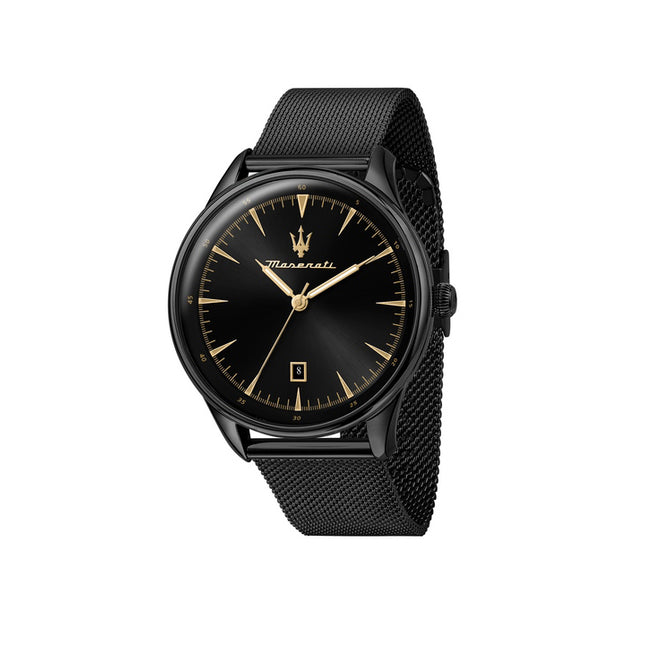 Maserati Tradizione Black Sunray Dial Quartz R8853146001 100M Men's Watch