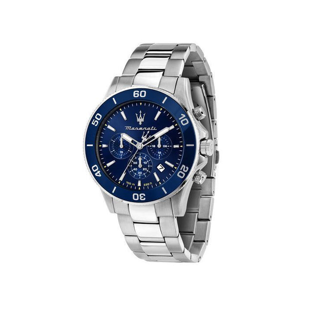 Maserati Competizione Chronograph Stainless Steel Blue Dial Quartz R8873600002 100M Men's Watch