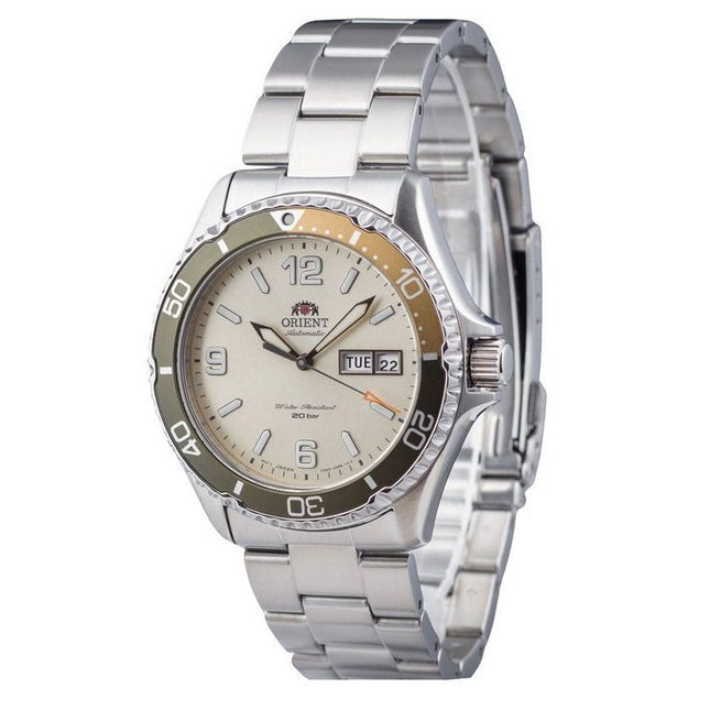 Orient Mako III Kamasu Stainless Steel Silver Dial Automatic Diver's RRA-AA0821S19B RA-AA0821S39B 200M Men's Watch