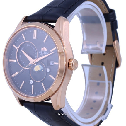 Orient Classic Sun  Moon Gen Black Dial Automatic RA-AK0309B10B Mens Watch