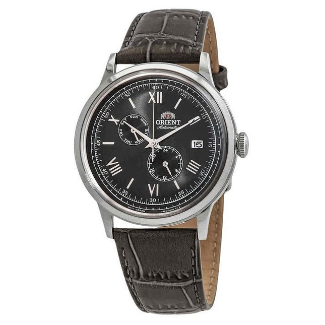 Orient Bambino Version 8 Classic Leather Strap Grey Dial Automatic RA-AK0704N10B Men's Watch