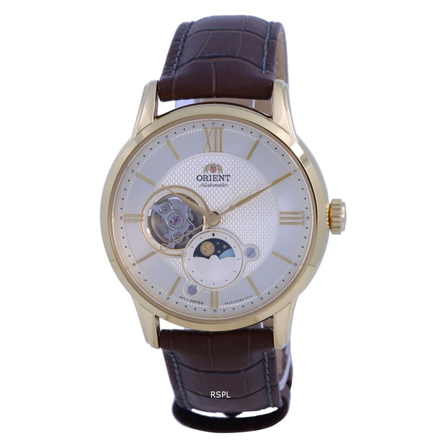Orient Classic Sun And Moon Open Heart Automatic RA-AS0010S10B RA-AS0010S30B Men's Watch