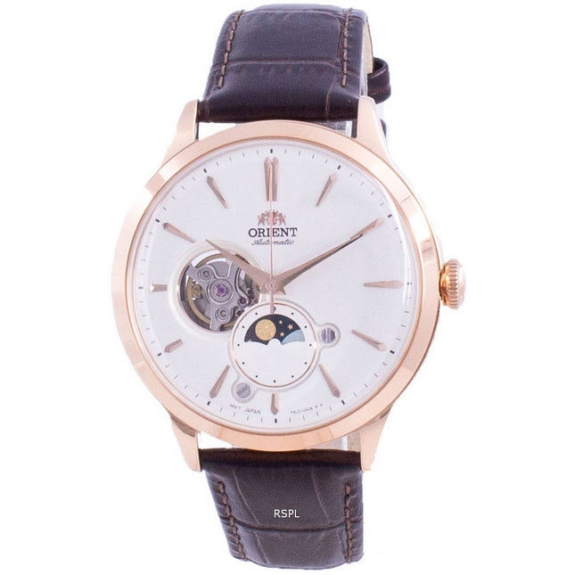 Orient Sun & Moon Phase Open Heart Dial Automatic RA-AS0102S10B RA-AS0102S30B Men's Watch