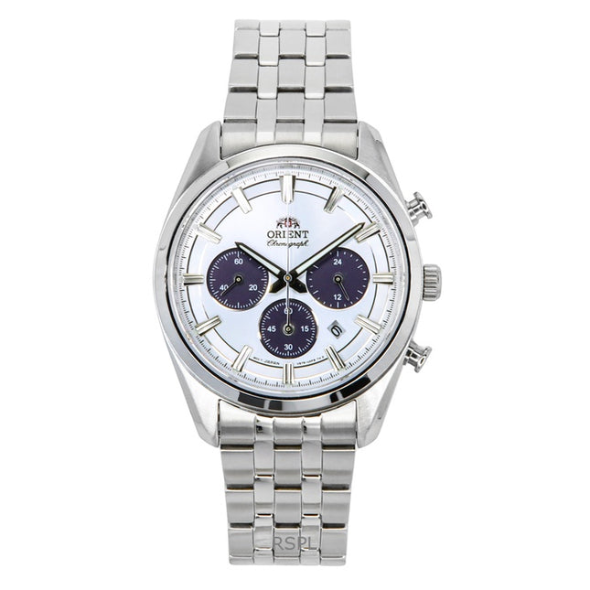 Orient Contemporary Chronograph Stainless Steel White Dial Quartz RA-TX0305S Men's Watch