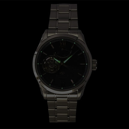 Orient Star Contemporary Limited Edition Stainless Steel Blue Grey Open Heart Dial Automatic RE-AT0021L 100M Men's Watch