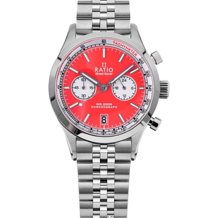 Ratio Street Racer Chronograph RTC015 200M Red Reverse Panda Dial Limited Edition Watch