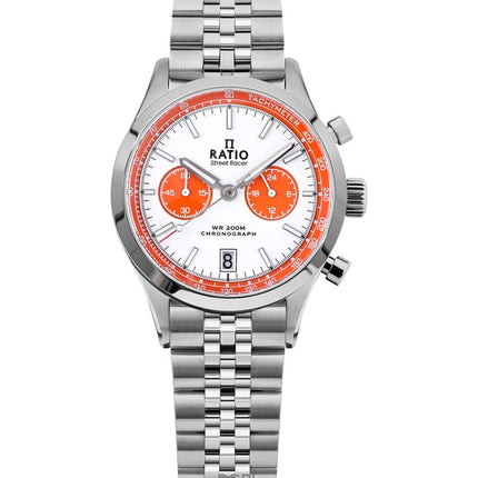Ratio Street Racer Chronograph RTC026 200M Orange Panda Dial Limited Edition Watch