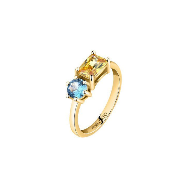 Morellato Colori Gold Tone Rhodium Plating Ring SAVY09014 For Women