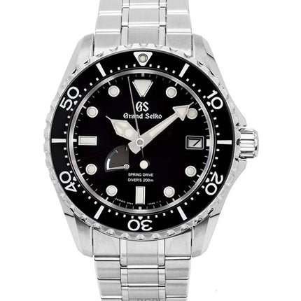 Grand Seiko Sport Spring Drive Stainless Steel Black Dial Automatic Diver's SBGA461G 200M Men's Watch