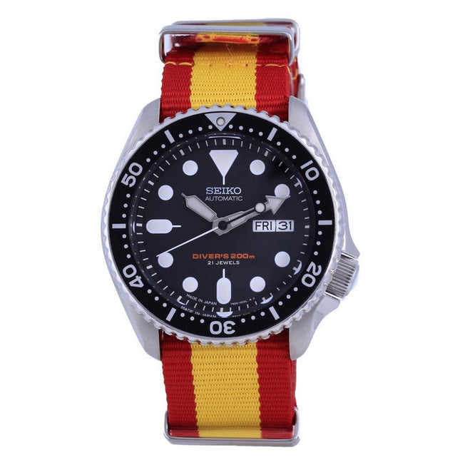 Seiko Automatic Divers Japan Made Polyester SKX007J1-var-NATO29 200M Mens Watch