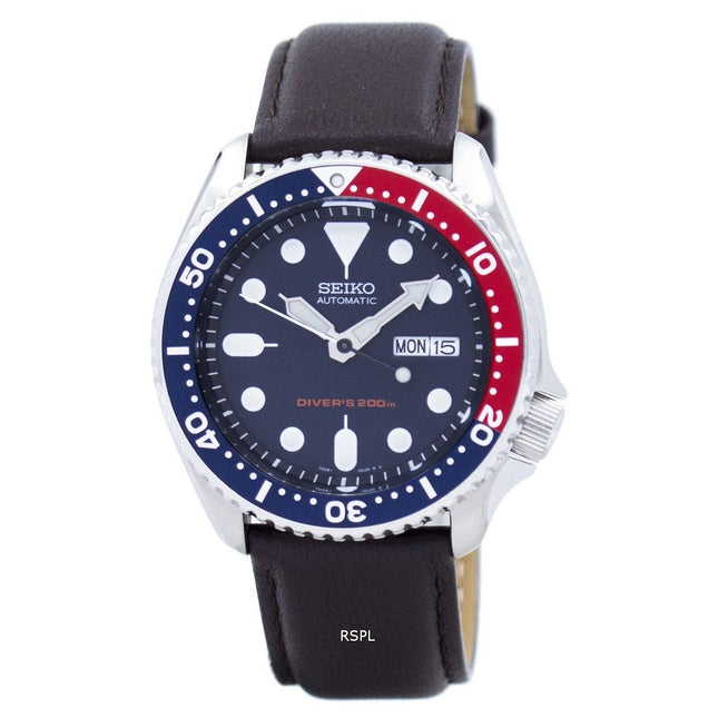 Seiko Automatic Diver's 200M Ratio Dark Brown Leather SKX009K1-LS11 Men's Watch