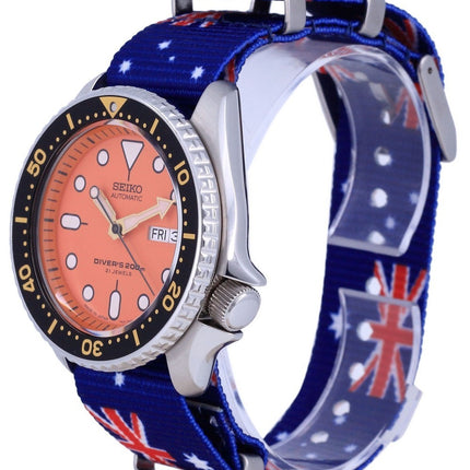 Seiko Automatic Divers Japan Made Polyester SKX011J1-var-NATO30 200M Mens Watch