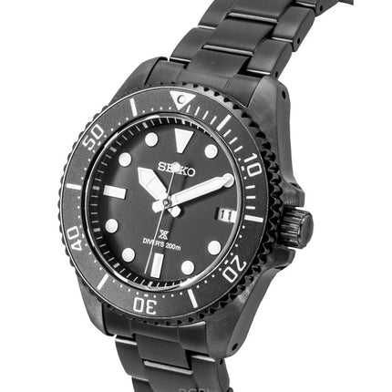Seiko Prospex Stainless Steel Black Dial Solar Diver's SNE599P1 200M Men's Watch
