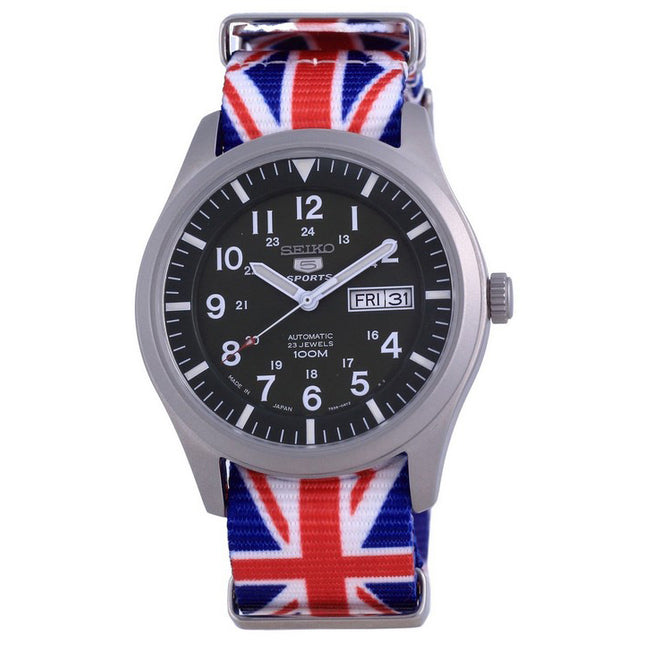 Seiko 5 Sports Automatic Japan Made SNZG09J1-var-NATO28 100M Mens Watch