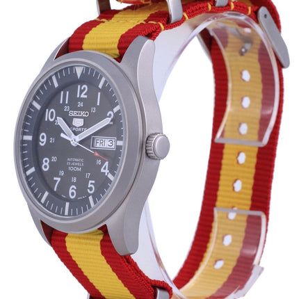 Seiko 5 Sports Military Automatic Polyester SNZG09K1-var-NATO29 100M Mens Watch
